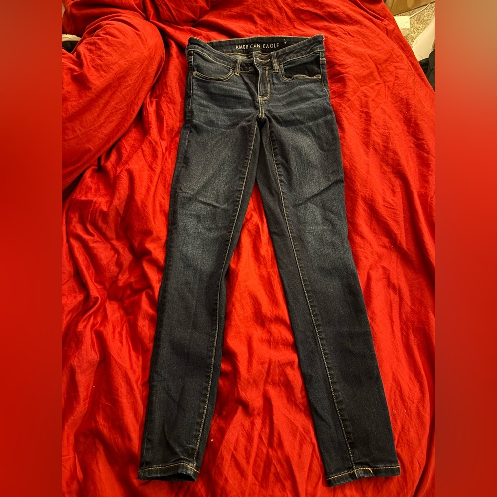 American Eagle Outfitters Dark Blue Skinny Jeans